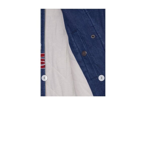 Disney Mickey Mouse Baseball Denim Bomber Jacket Size 3X - BoxLunch Exclusive - Picture 6 of 7